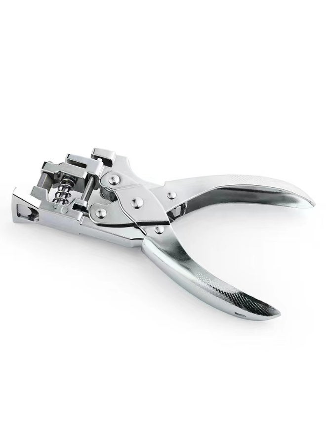 كارتوجيفز مثقب 3 في 1 لبطاقات الهوية، مثقب بطاقات يدوي لمواد PVC، وبطاقات العمل، والورق المقوى، فتحة مستطيلة 1/8 بوصة × 33/64 بوصة، فتحة دائرية 3/16 بوصة، وأداة تقريب الزوايا R5 - Image 1